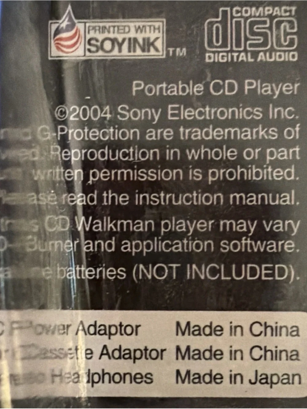 2004 Silver Sony Walkman Portable CD Player With Car Kit Headphones New Open Box